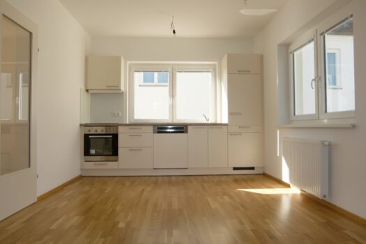 Gartenwohnung mit PKW-Abstellplatz & Kellerabteil Wohnküche