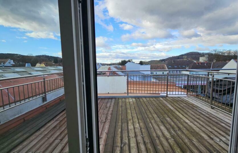 Blick vom Wohnbereich