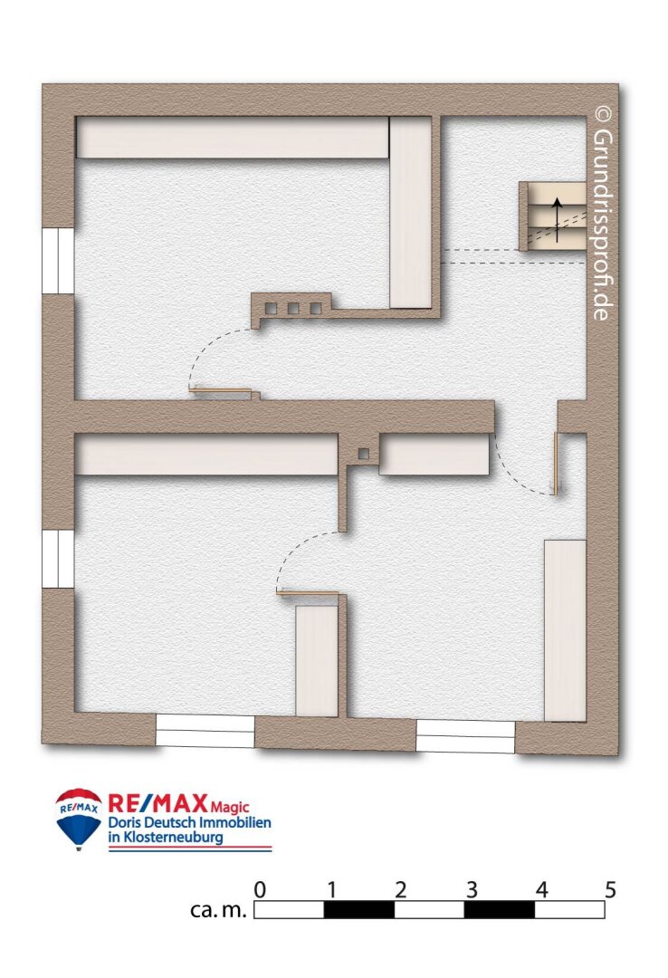Grundriss Kellergeschoss möbliert