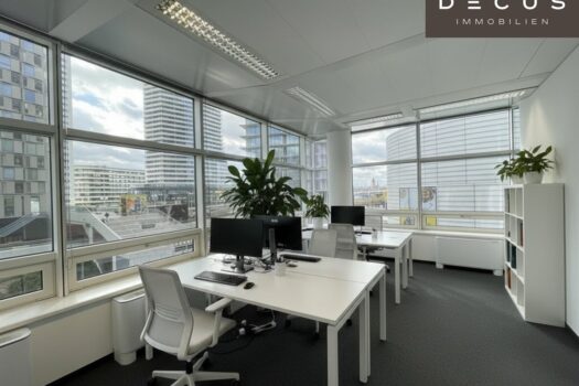 + + + TECH GATE VIENNA - Bauteil GATE - Büros in der DONAU CITY + + + Gruppenbüro - KI-bearbeitet