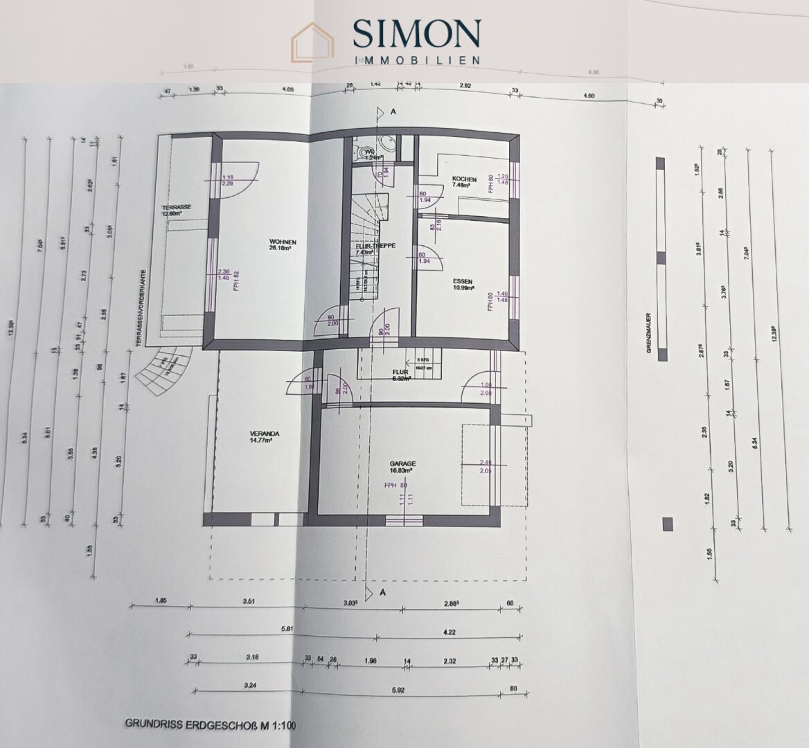 Grundriss - Erdgeschoß