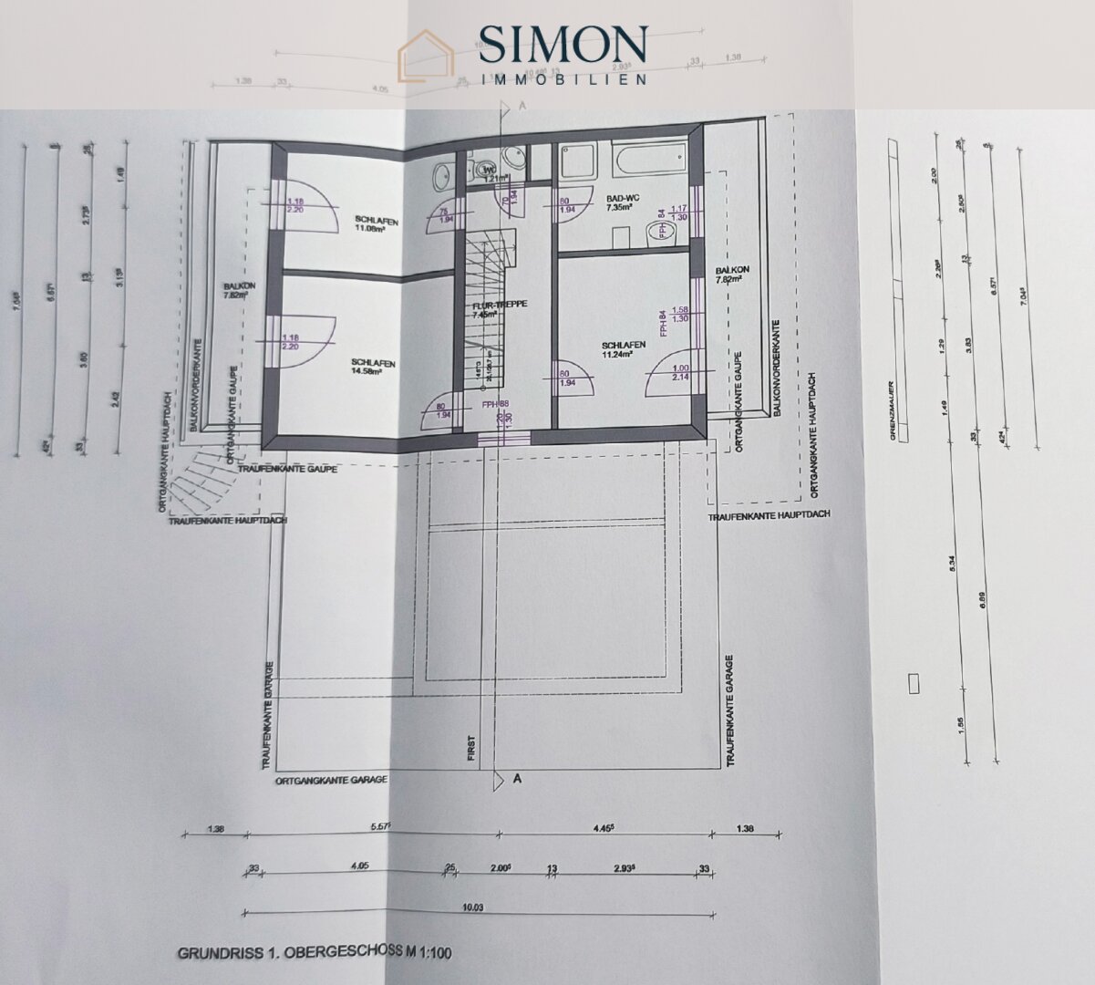 Grundriss - 1. Obergeschoß