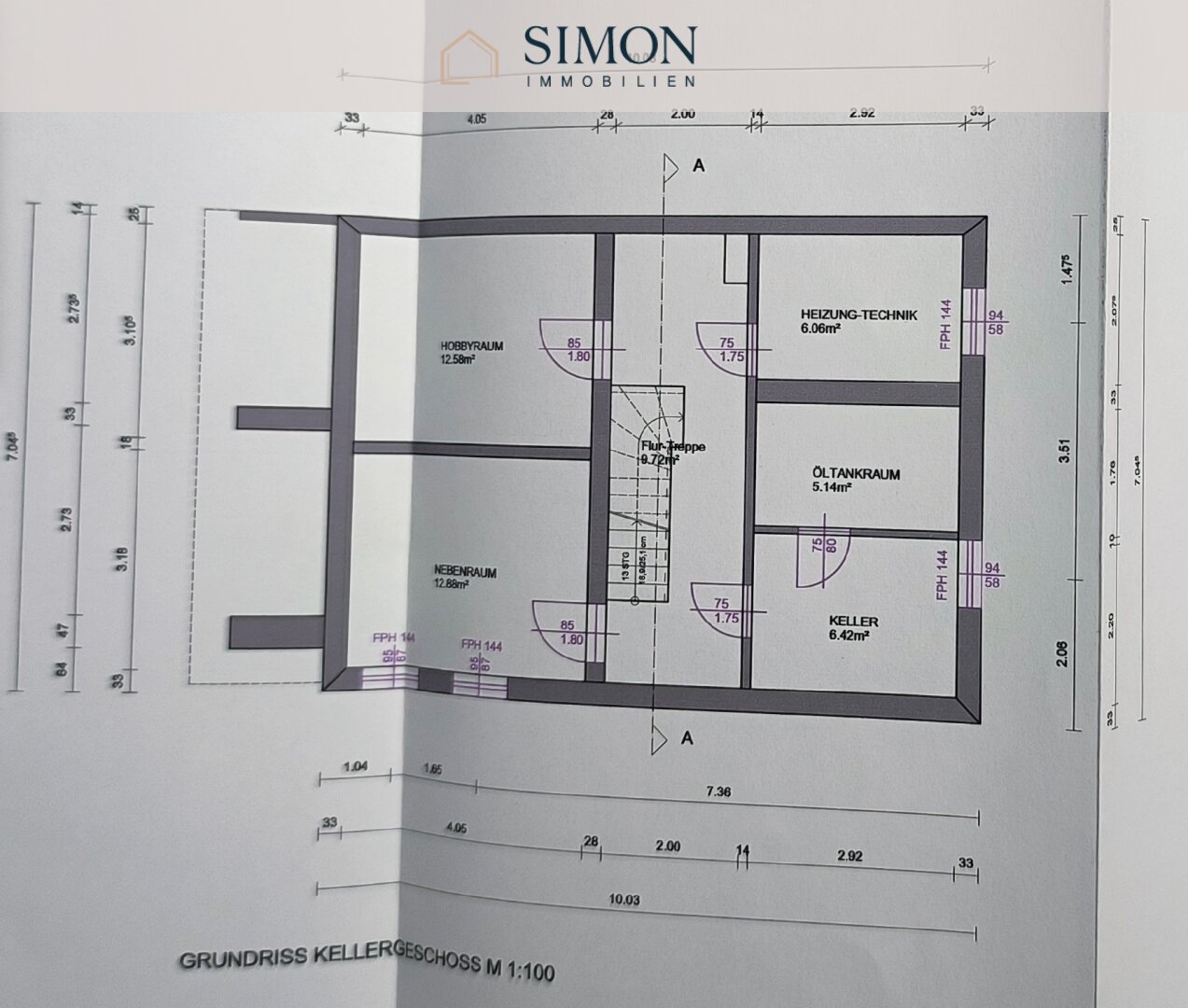 Grundriss - Kellergeschoß