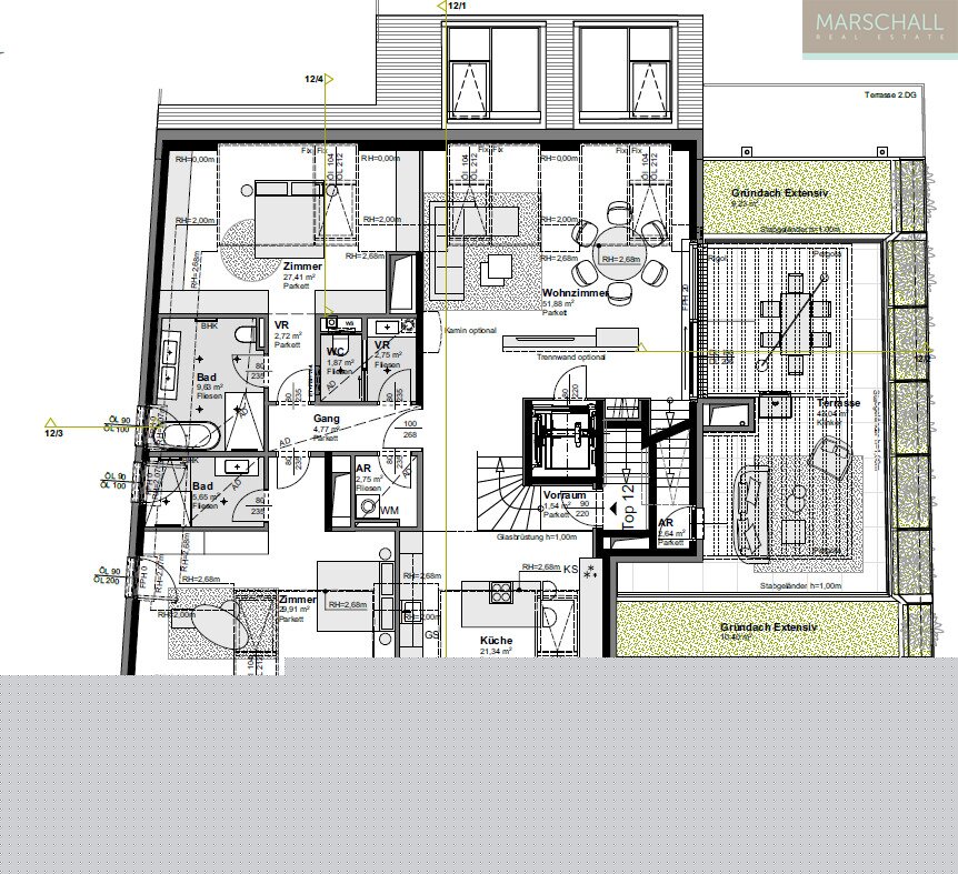 Wohnebene/Unverbindlicher Verkaufsplan