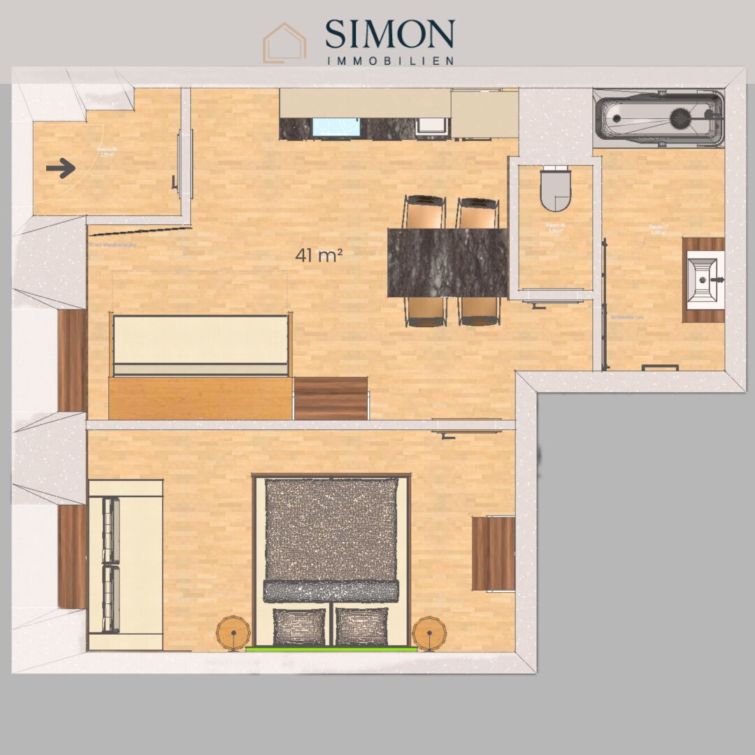 Grundriss Wohneinheit 5