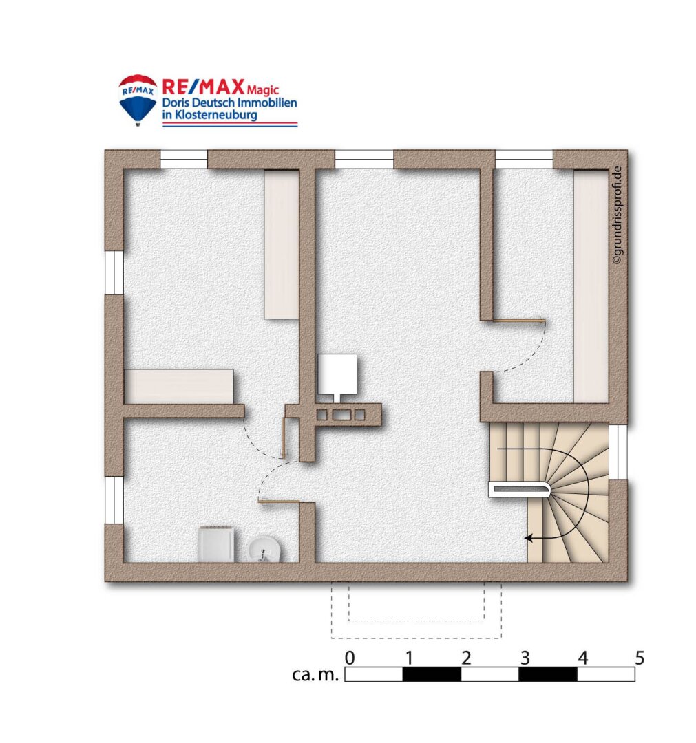 Grundriss Kellergeschoss möbliert