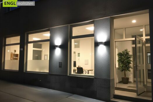 Modernes Geschäftslokal/Büro/Ordination in bester Lage mit voll ausgestatteter 55m² Wohnung und 2 TG Plätze 6TU3B5m7BqmK9TRPMw5lgX