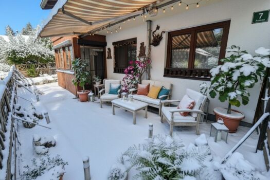 Preisreduziert ! Gepflegte Erdgeschoßwohnung mit Wintergarten und Terrasse Terrasse