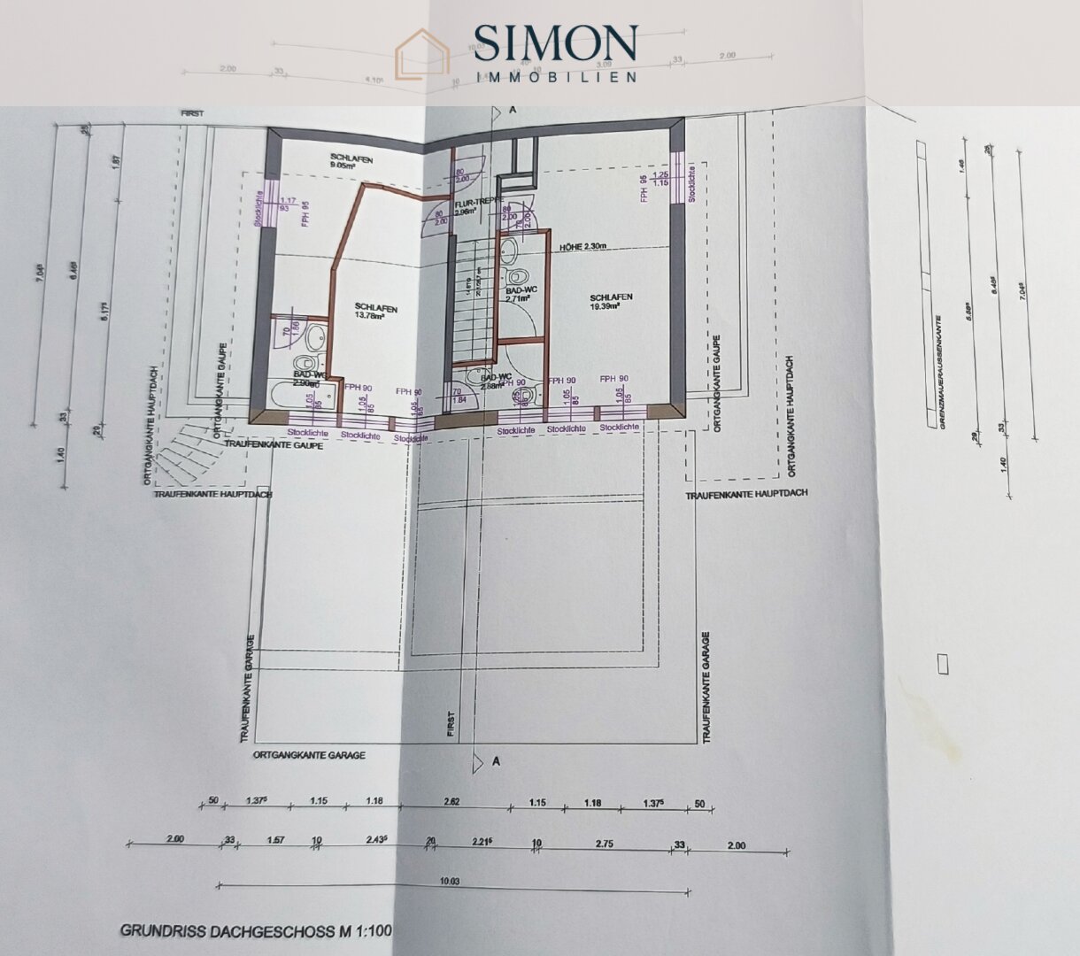 Grundriss - Dachgeschoß