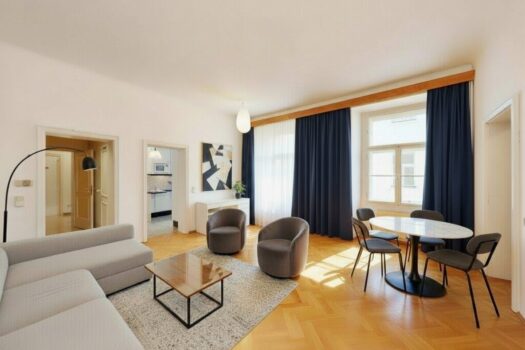 Wohnzimmer (mit KI möbliert)