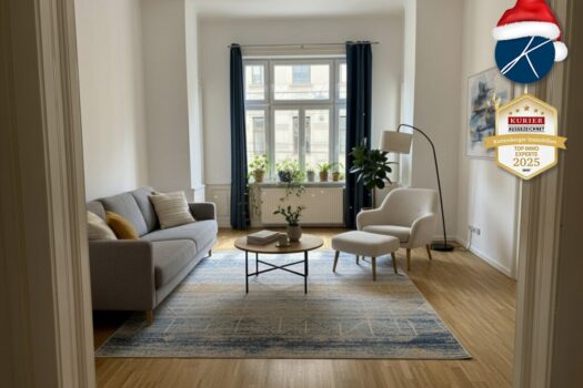 Traumhaftes Altbau-Juwel - kreisförmig begehbar! Erkerzimmer Möblierungsmöglichkeit