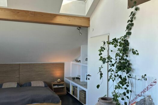 Charmante Atelier- oder 2 Zimmerwhg - DG - Salzburgblick - gemauerter Kaminofen - Sichtdachstuhl Ansicht