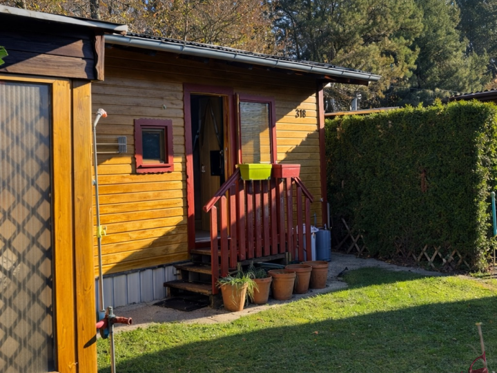 Mobilheim mit Garten 