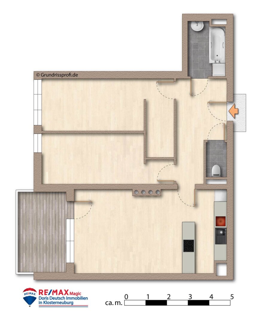 Grundriss unmöbliert