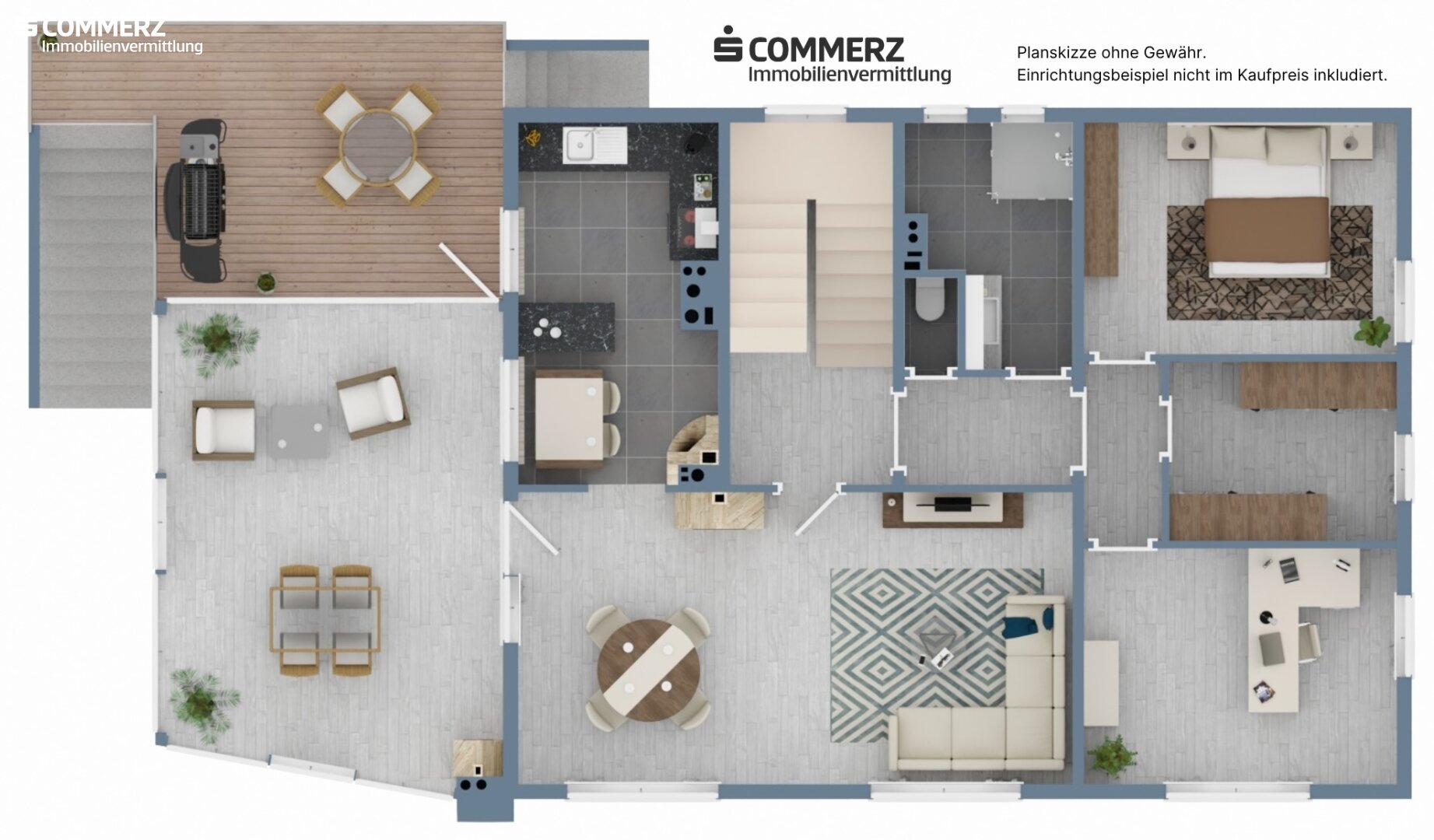 Raumaufteilung Obergeschoß