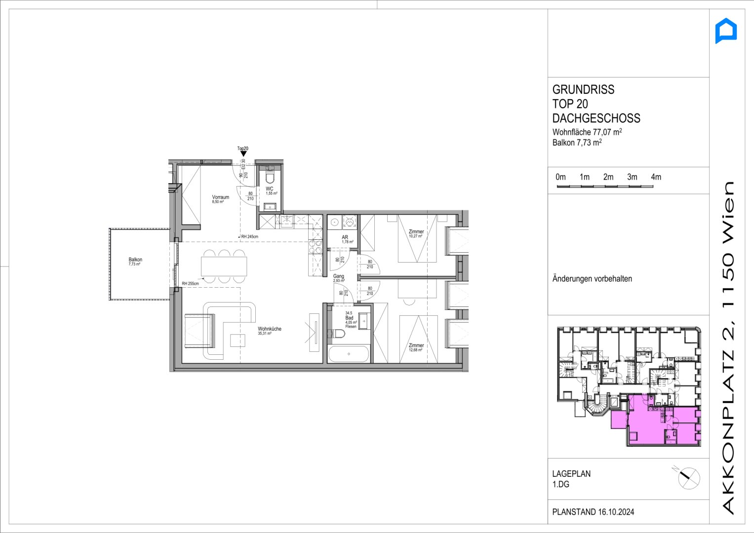 TOP 20, Dachgeschoss