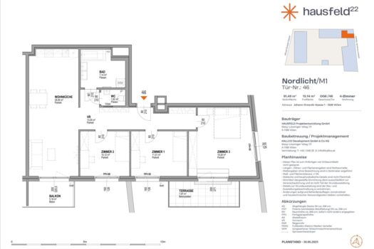 Unbefristete Neubau-Mietwohnung im Oberen Hausfeld | Termin online buchen: www.hausfeld22.at/nordlicht 4gF7YiHyV9VcW44tdUD9ol
