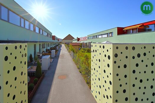 Blick in die Reihenhausanlage