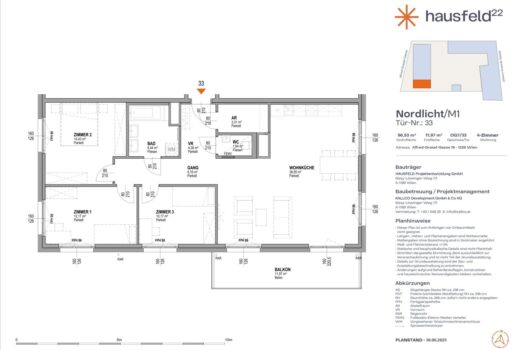 Unbefristete Neubau-Mietwohnung im Oberen Hausfeld | Termin online buchen: www.hausfeld22.at/nordlicht 5SqfEjGC6TdaXwAI4ySskc