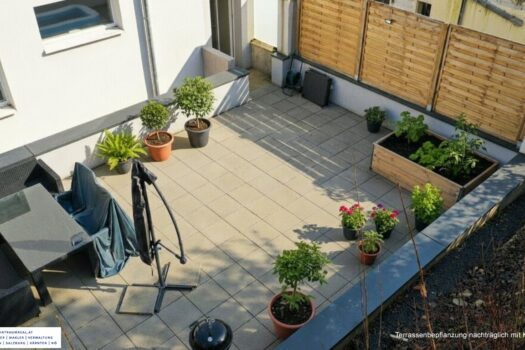 54 m² Terrasse für persönliche Entfaltung und Freiraum - ungestört!