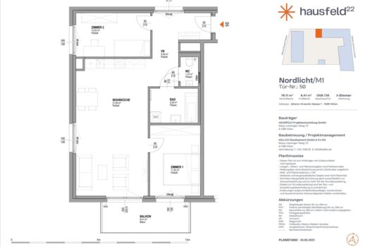 Unbefristete Neubau-Mietwohnung im Oberen Hausfeld | Termin online buchen: www.hausfeld22.at/nordlicht JD1KH3tOYKyiaeOwS9Qfx