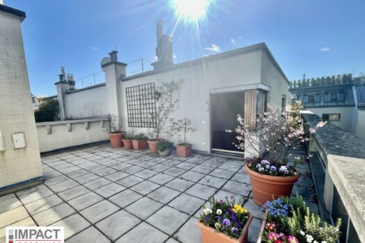 Sonnige, uneinsichtige Dachterrasse!