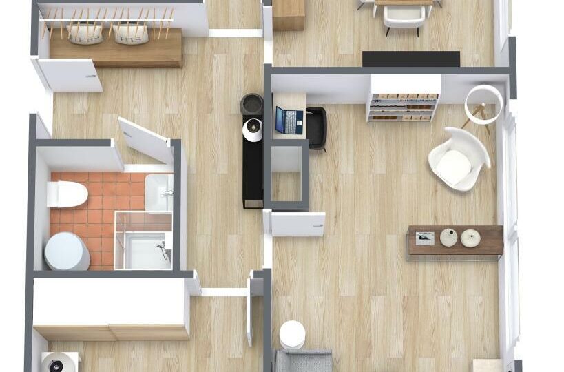 Annenstraße Grundriss 3 D