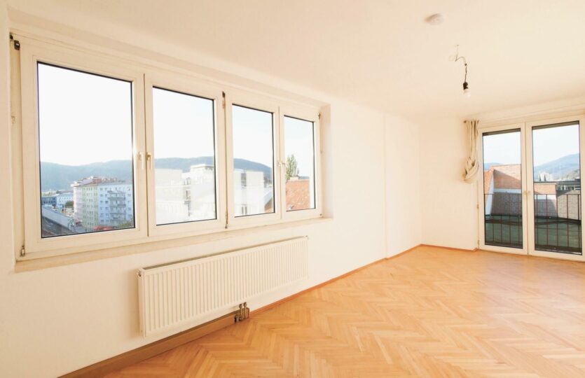 Wohnzimmer mit tollem Ausblick