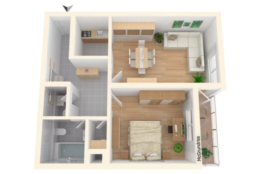 Nähe ZENTRUM/STADTPARK - Sehr gut aufgeteilte 2 Zimmer plus Loggia 1WeeY5SXw25jYqsKQjnvPH