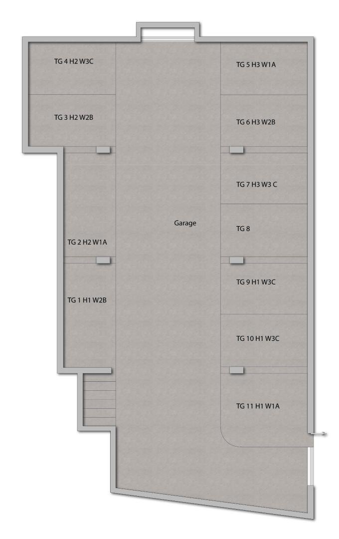 Grundriss Tiefgarage