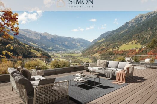 Panoramablick ins Gasteinertal Visualisierung Herbst