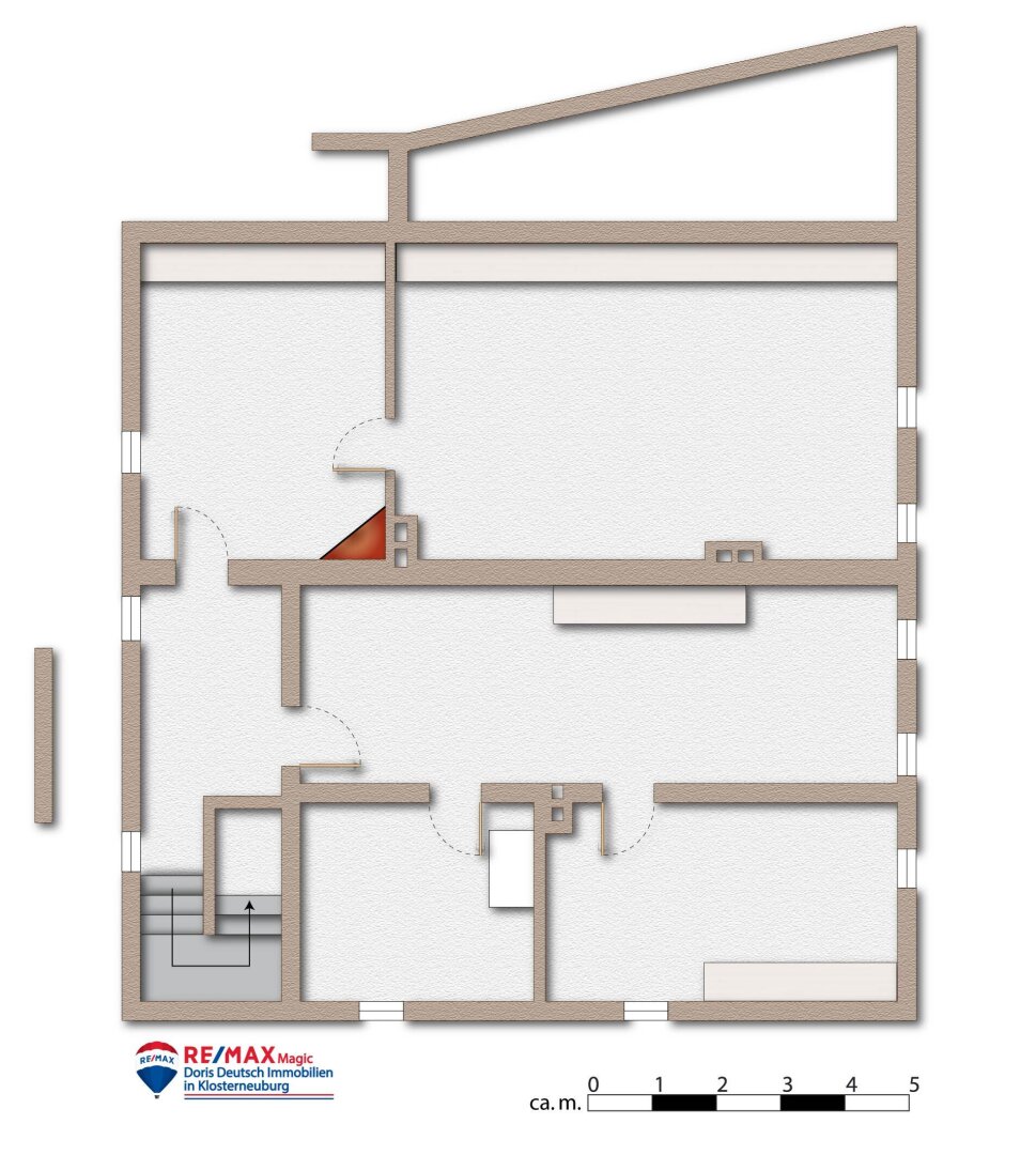 Grundriss Kellergeschoss möbliert