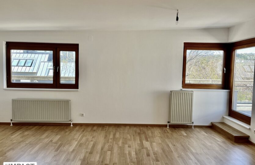 Wohnbereich mit Ausgang auf die Dachterrasse