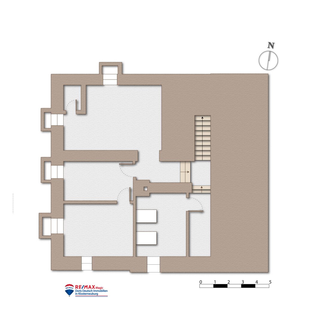 Grundriss Kellergeschoss möbliert