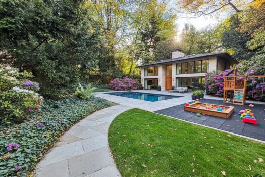 Einfamilienhaus auf Baugrund (KI-generiert)