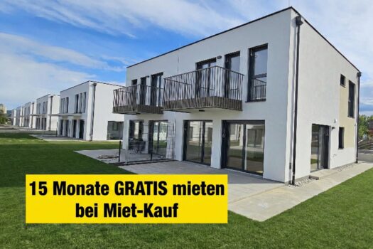15 Monate GRATIS-Miete bei MIET-KAUF - mit Freunden als Nachbarn Nur noch 5 Häuser verfügbar