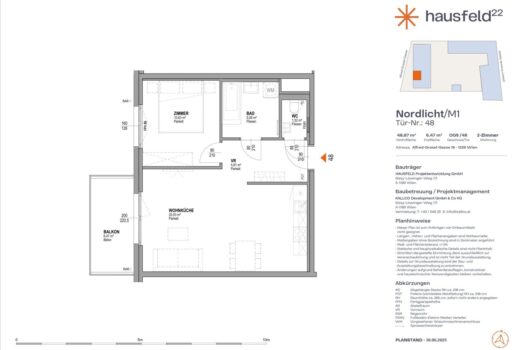 Unbefristete Neubau-Mietwohnung im Oberen Hausfeld Top 1.48 | Termin online buchen: www.hausfeld22.at/nordlicht nGSH0rODRtXIsJBRWCCGv