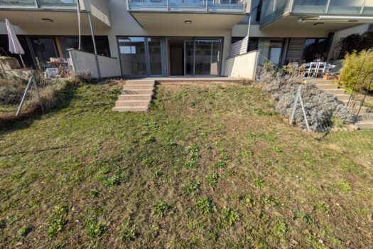 Garten Sicht zur Wohnung