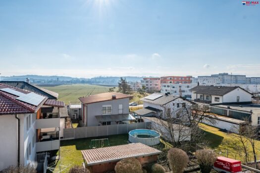 3 Raumwohnung mit Balkon und Parkplatz Ausblick