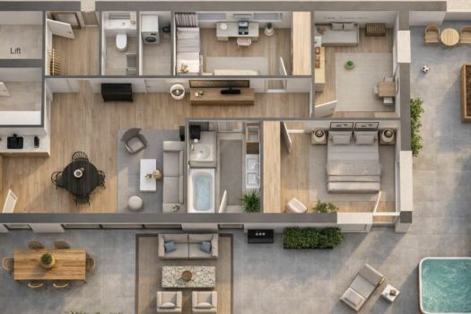 Realistische Wohnung 1