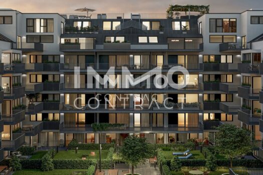 WOHNEN AM PARK - Zentrale 2-Zimmer-Wohnung ideal für Singles oder Paare Herbst Hof Abend