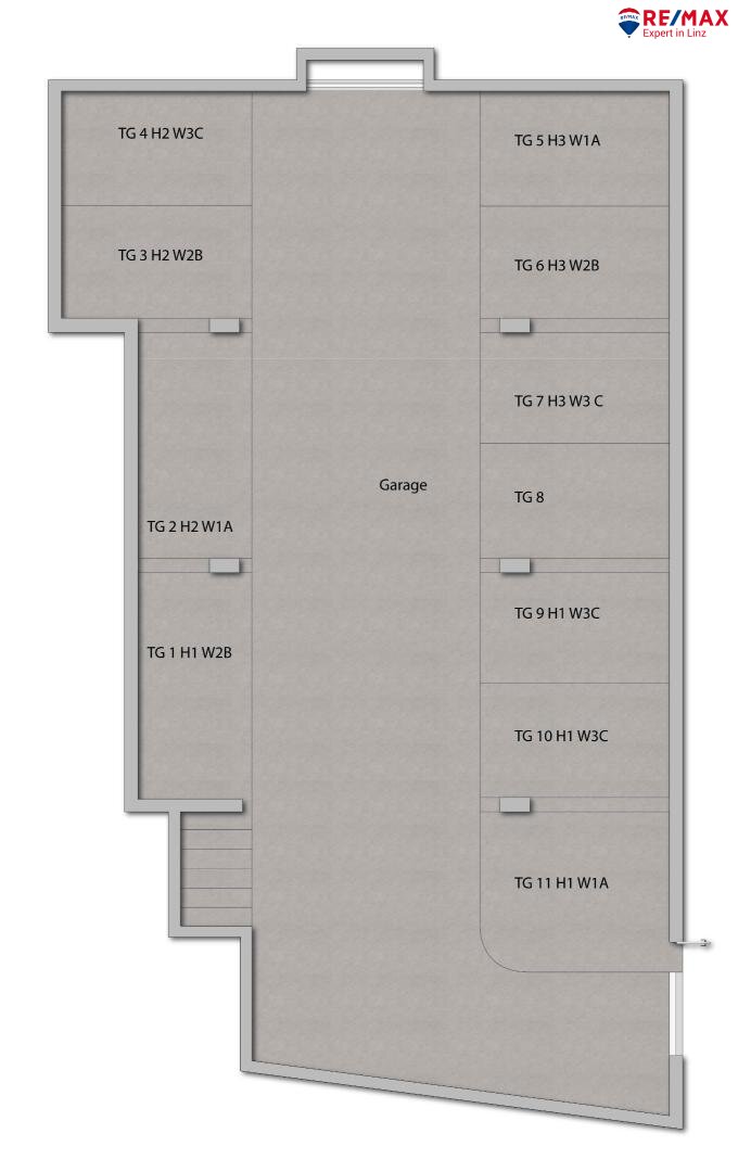Grundriss Tiefgarage