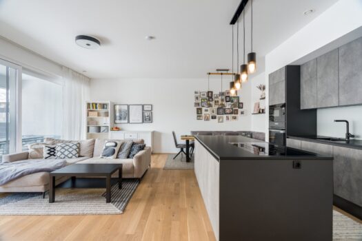 Wohn & Essbereich mit Küche