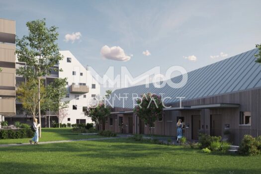 Reihenhaus rückseite und innenhof