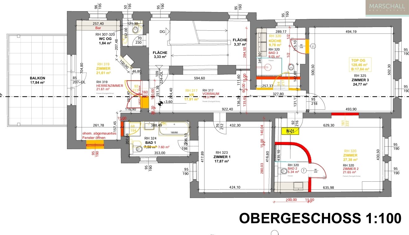 Plan Obergeschoß