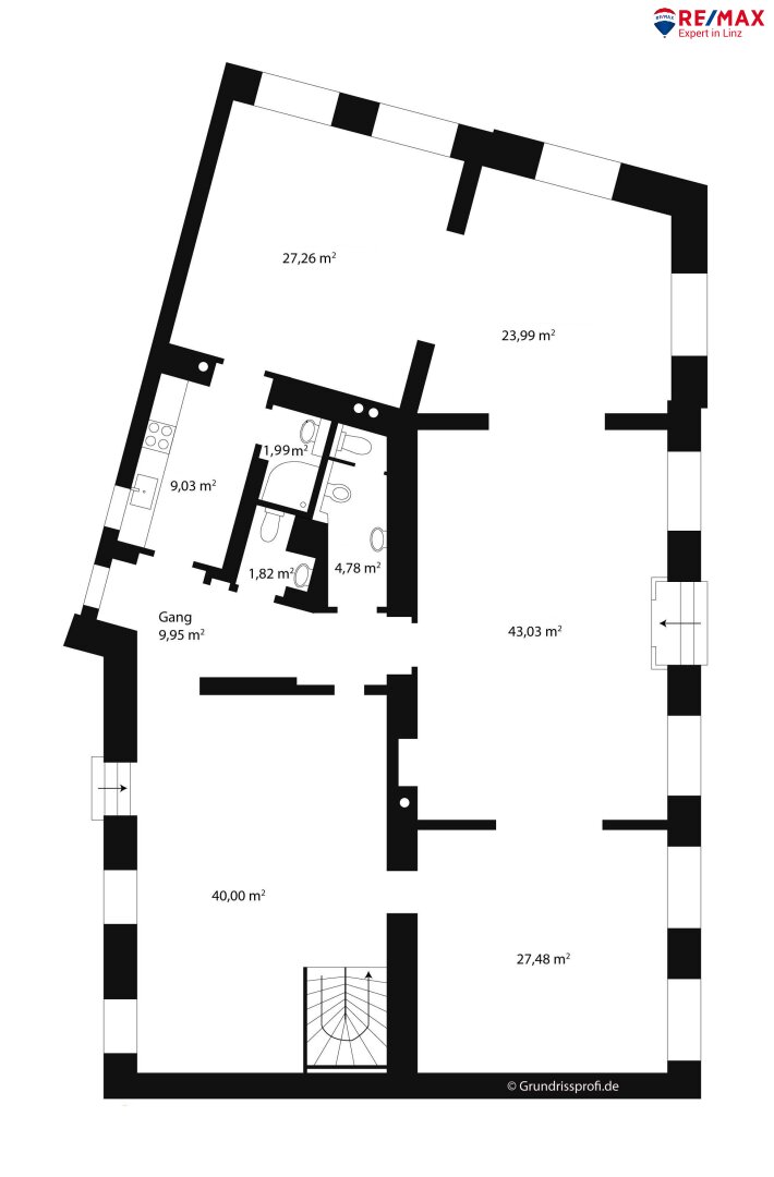 Grundrissplan Erdgeschoss