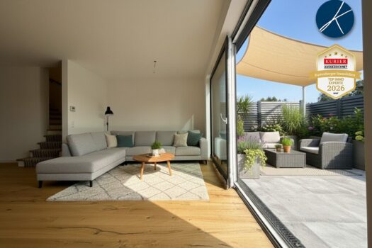 KI-generierter Gestaltungsvorschlag (Möblierung nicht enthalten)