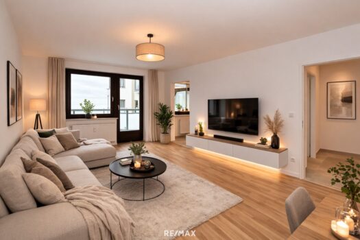 Wohnzimmer (virtuell eingerichtet)