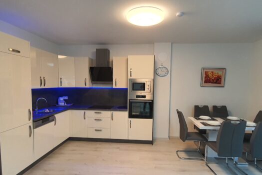 Moderne 3-Zimmer Wohnung mit 2 Balkonen und Garage in 1210 Wien Küchenbereich