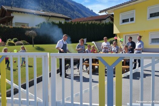 Parkplätz mal anders genützt - mit Nachbarn und Freunde den Tag genißen